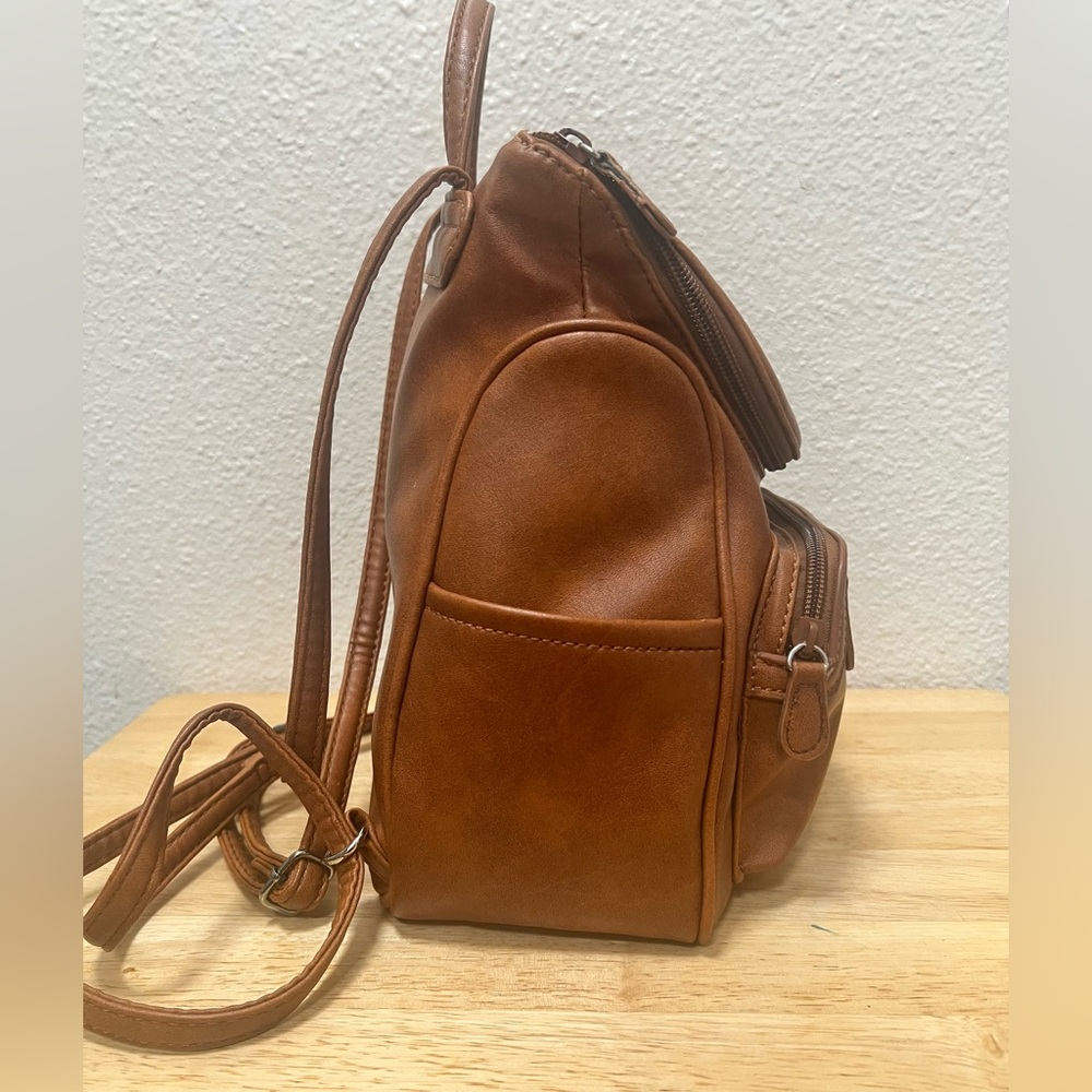 Multisac Backpack With Adjustable Straps Brown Fa… - image 2